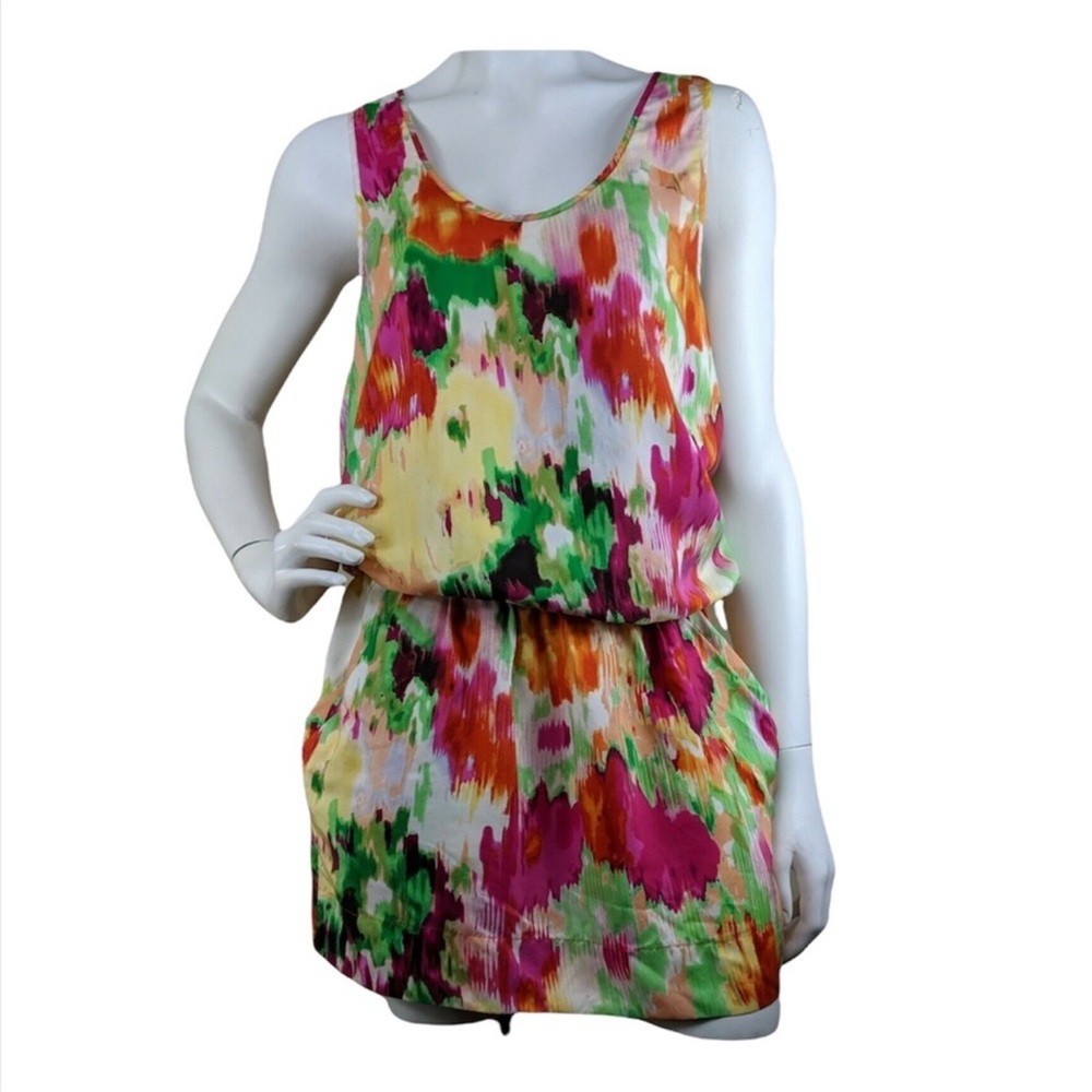 EUC Martin + OSA silk minidress